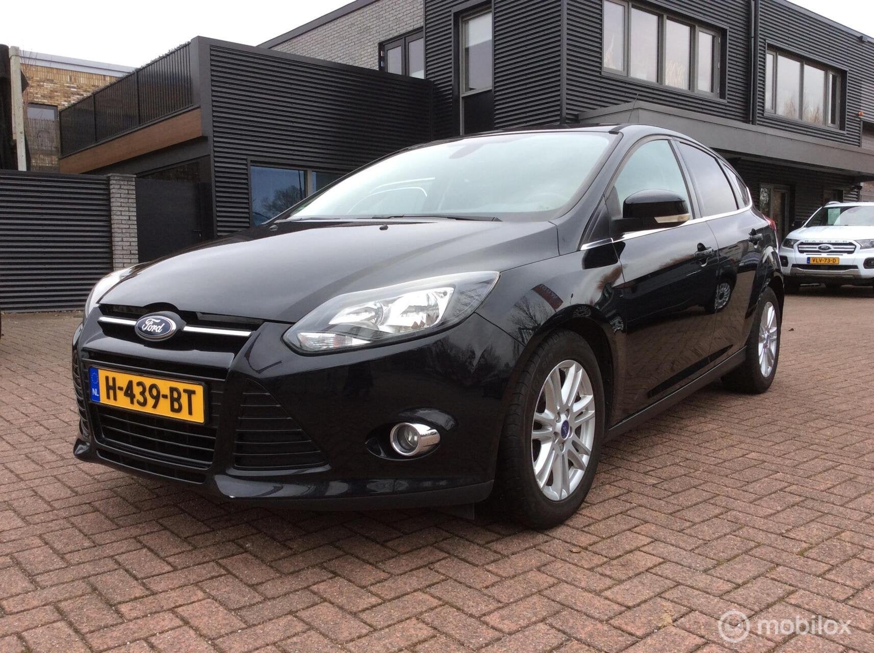 Ford Focus 1.0 EcoBoost Titanium Lm Vlg 5-deurs Climate st v, Euro 5, Gebruikt, Zwart, 635 kg
