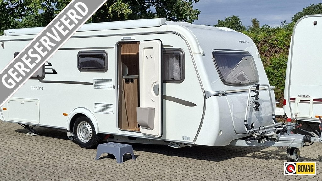 Eriba Feeling 442 Mover,Thule Lfl, Sky-roof, Caravans en Kamperen, Standaardzit, Bedrijf, Tot en met 3, Lengtebed