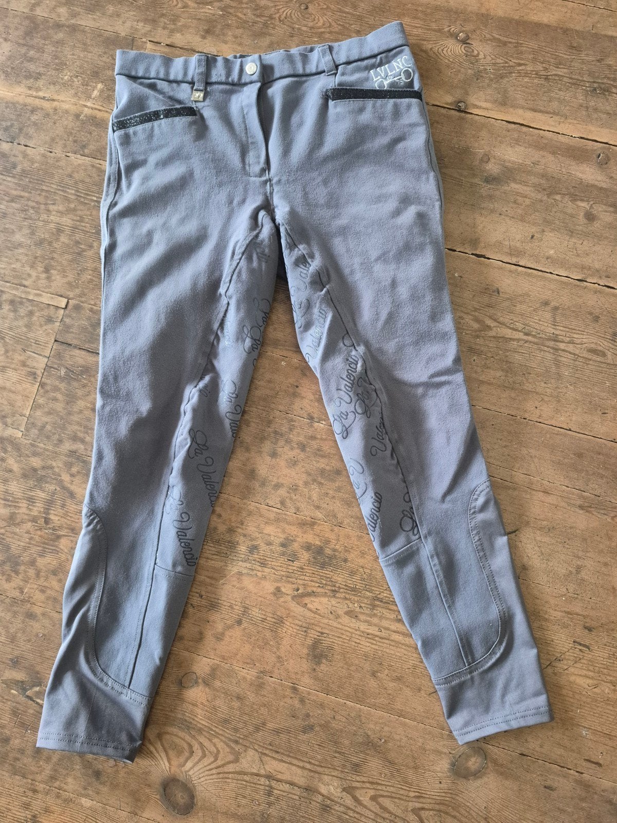 grijze rijbroek La Valencio maat 40, Dieren en Toebehoren, Paardrijkleding, Gebruikt, L, Dressuur, Ophalen of Verzenden