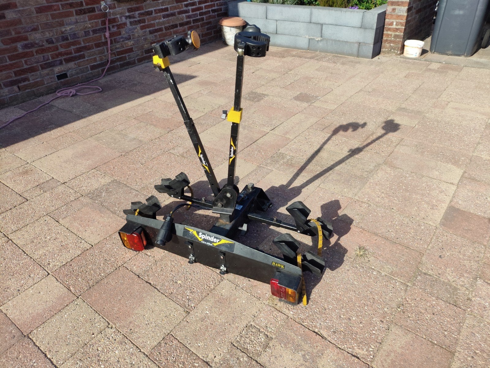Hawk Spinder Kantelbare Fietsendrager voor Trekhaak, Auto diversen, Fietsendragers, Ophalen