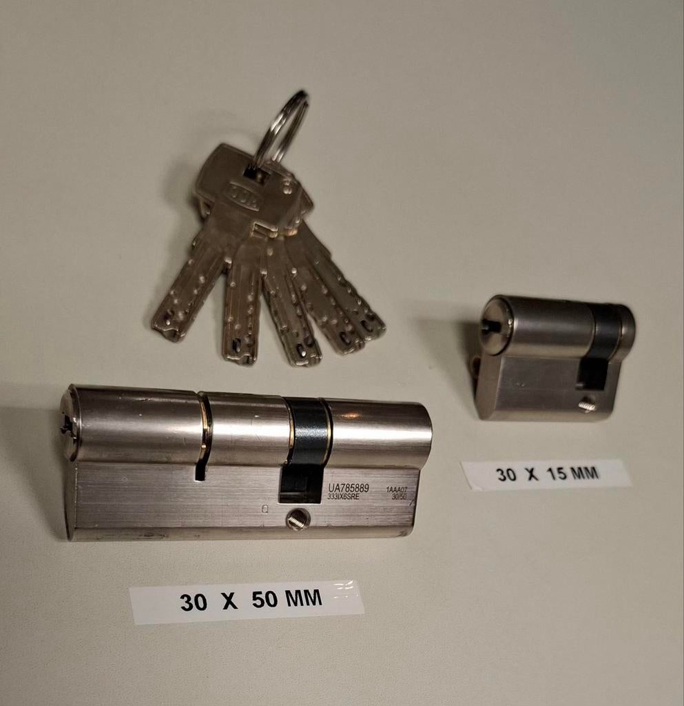 Cilinder merk DOM, Doe-het-zelf en Verbouw, Hang- en Sluitwerk, Ophalen of Verzenden, Rvs, Slot