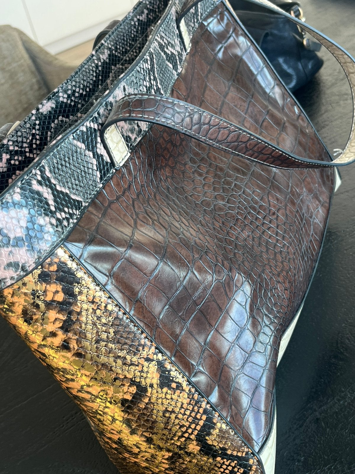 Nieuwe Suri Frey dames handtas shopper croco print, Sieraden, Tassen en Uiterlijk, Tassen | Damestassen, Nieuw, Shopper, Overige kleuren
