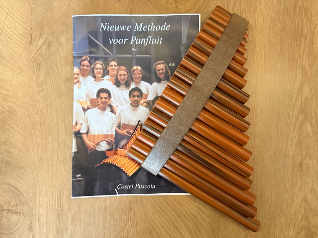 Nu 35,- ! Panfluit (pvc) met Nwe Methode voor Panfluit boek, Ophalen of Verzenden, Zo goed als nieuw, Overige soorten