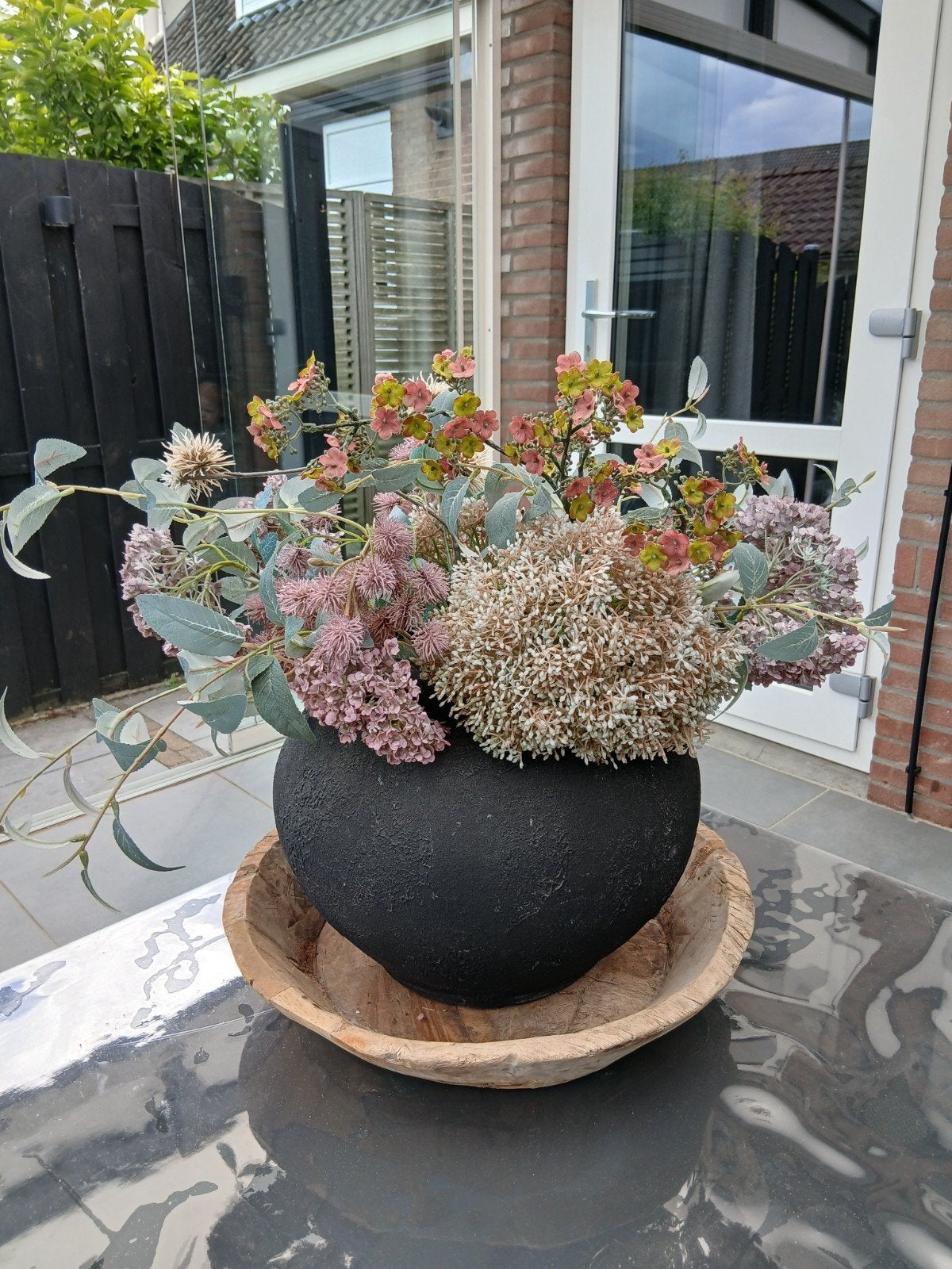 Mooi boeket kunstbloemen in bloempot, Ophalen, Binnen, Boeket, Meerkleurig
