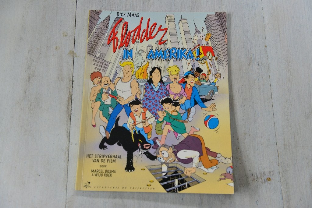 FLODDER IN AMERIKA = Het Strip verhaal van de film, Verzenden, Eén stripboek, Vrijbuiter, Zo goed als nieuw