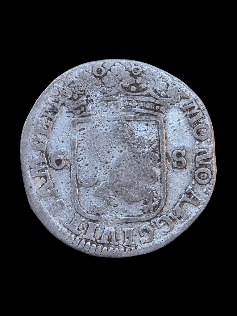 Rijderschelling Kampen 168.. met Klop!, Postzegels en Munten, Munten | Nederland, Vóór koninkrijk, Zilver, Losse munt, Overige waardes