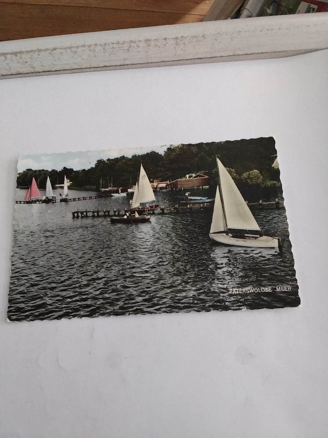 Ansichtkaart Paterswoldse Meer - Gelopen, Ophalen of Verzenden, 1960 tot 1980, Gelopen, Groningen