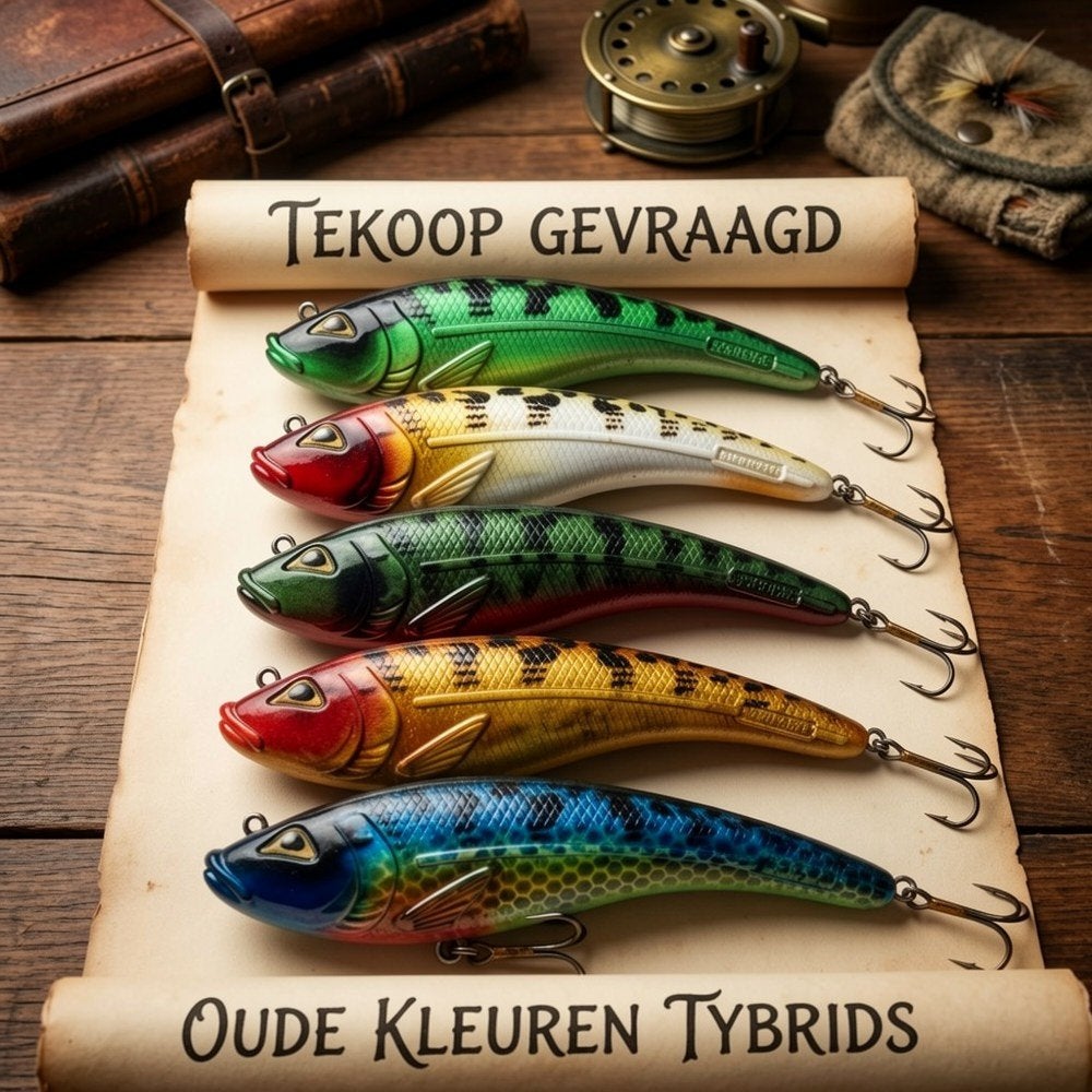 Gezocht: Oude kleuren Rozemeijer Tybrid, Ophalen of Verzenden, Kunstaas