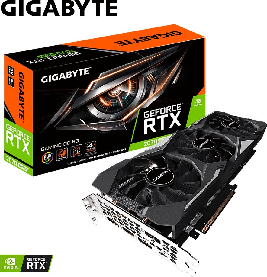 Gigabyte Geforce RTX 2070 Super Gaming OC 8G, GDDR6, PCI-Express 4, Ophalen of Verzenden, Zo goed als nieuw