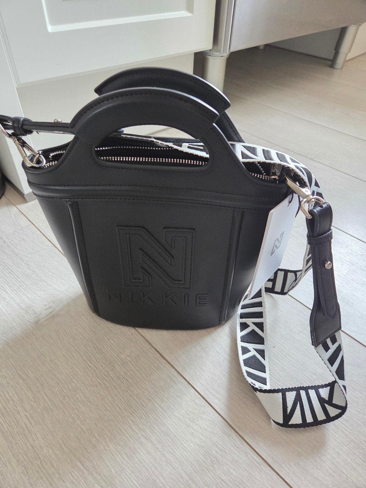 Nikkie Daily Rubber Bag - Zwart, Ophalen of Verzenden