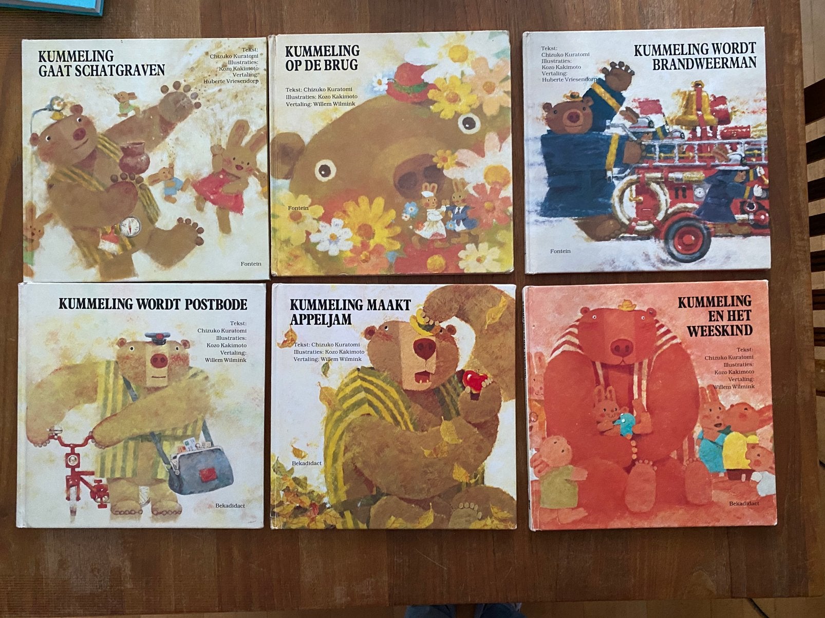6x prentenboek Kummeling - C. Kuratomi & K. Kakimoto, Ophalen of Verzenden, Gelezen, Prentenboek