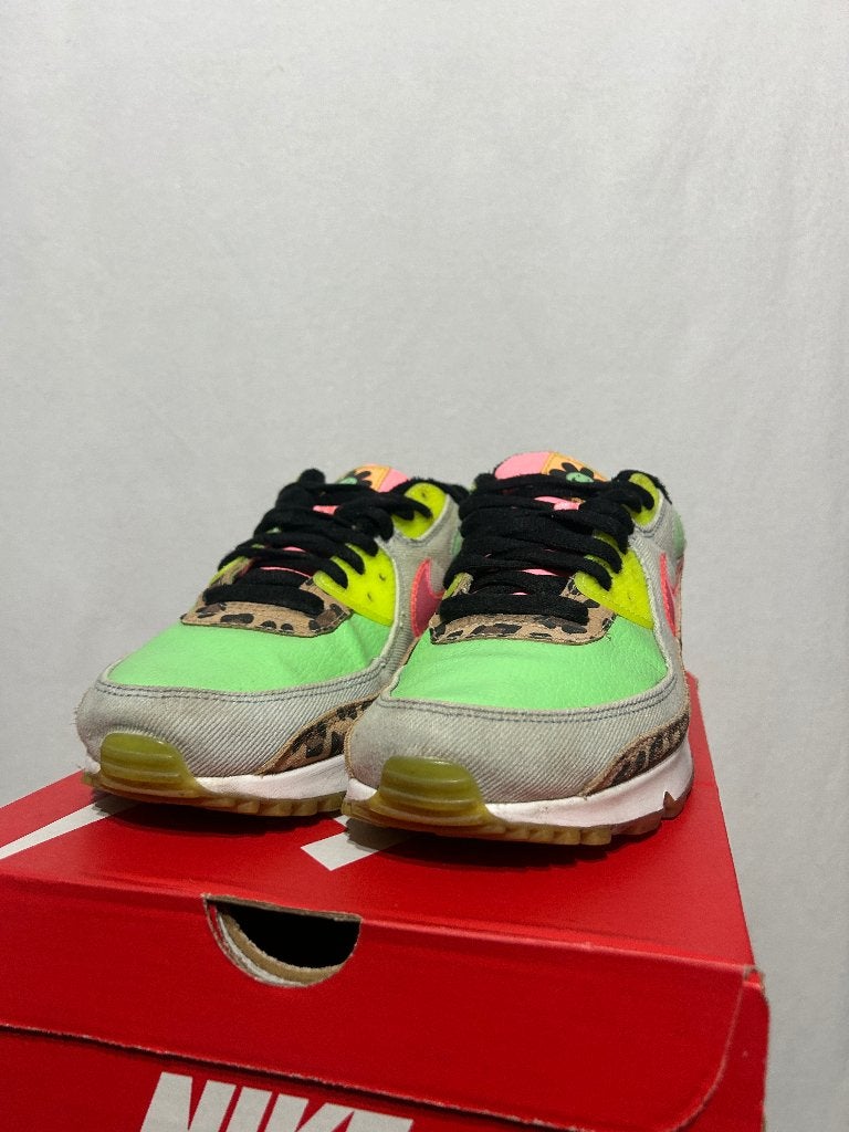 ALS NIEUW! Maat 44 - Nike Air Max 90 LX 90s Green Dancefloor, Overige kleuren, Verzenden, Nike, Nike