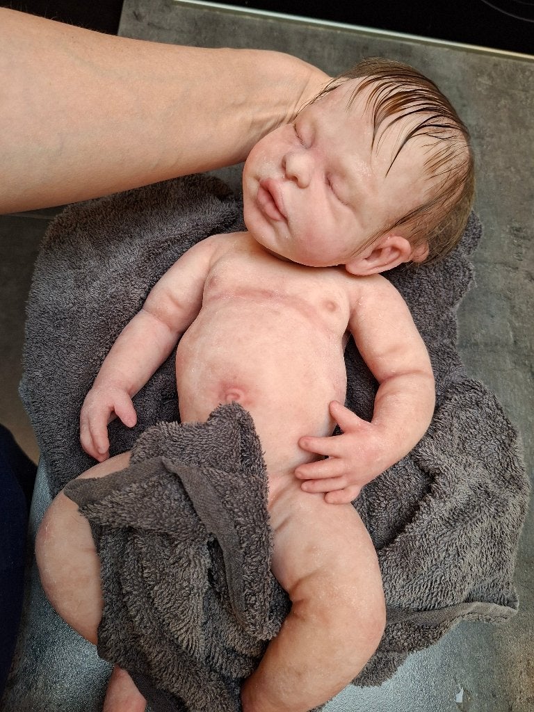 siliconen baby KOOPJE!!!!  Nieuw met 2 certificaten, Verzamelen, Ophalen of Verzenden, Nieuw, Pop, Levensecht of Reborn