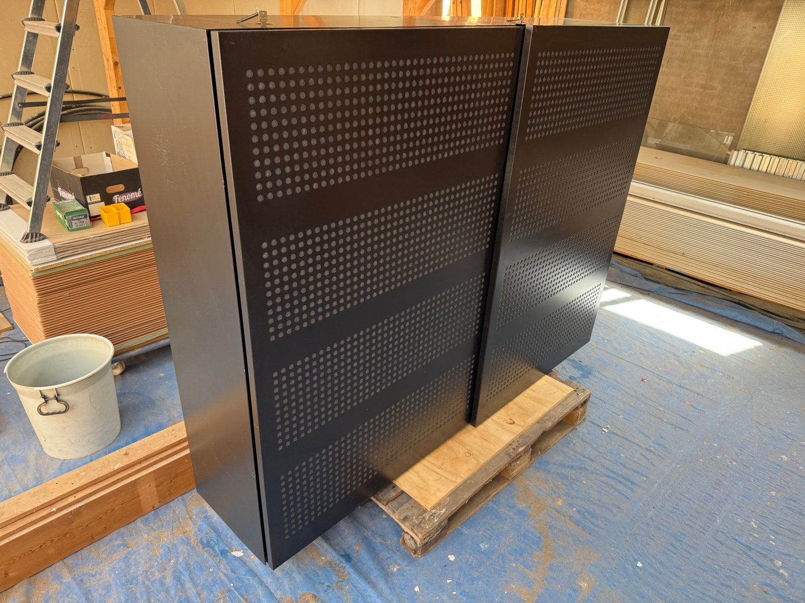 Lensvelt Stealth akoestische schuifdeurkast design, Ophalen, Gebruikt, 200 cm of meer, Meerdere deuren