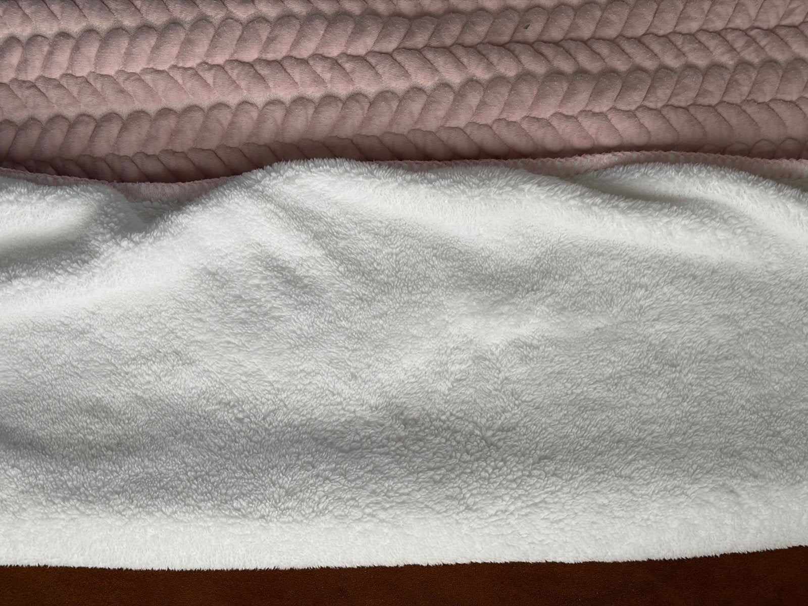 3 zachte baby dekens: 2 roze, 1 beige, Ophalen, Gebruikt, Roze, Deken