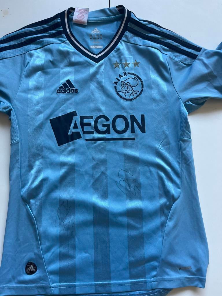 Ajax uit shirt 2011-2012 met handtekeningen, Maat XS of kleiner, Verzenden, Gebruikt, Shirt