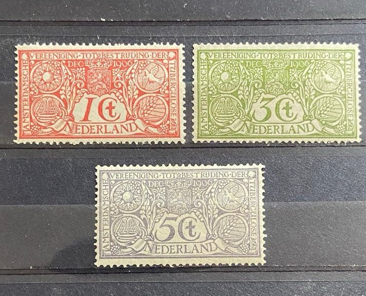 Nederland nvph 84-86 mooi postfris/ongebruikt, Postzegels en Munten, Ophalen of Verzenden, T/m 1940, Postfris