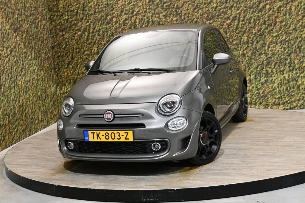 Fiat 500 1.2 Sport | Cruise | Climate | Carplay (bj 2018), Gebruikt, 4 cilinders, 840 kg, Leder en Stof