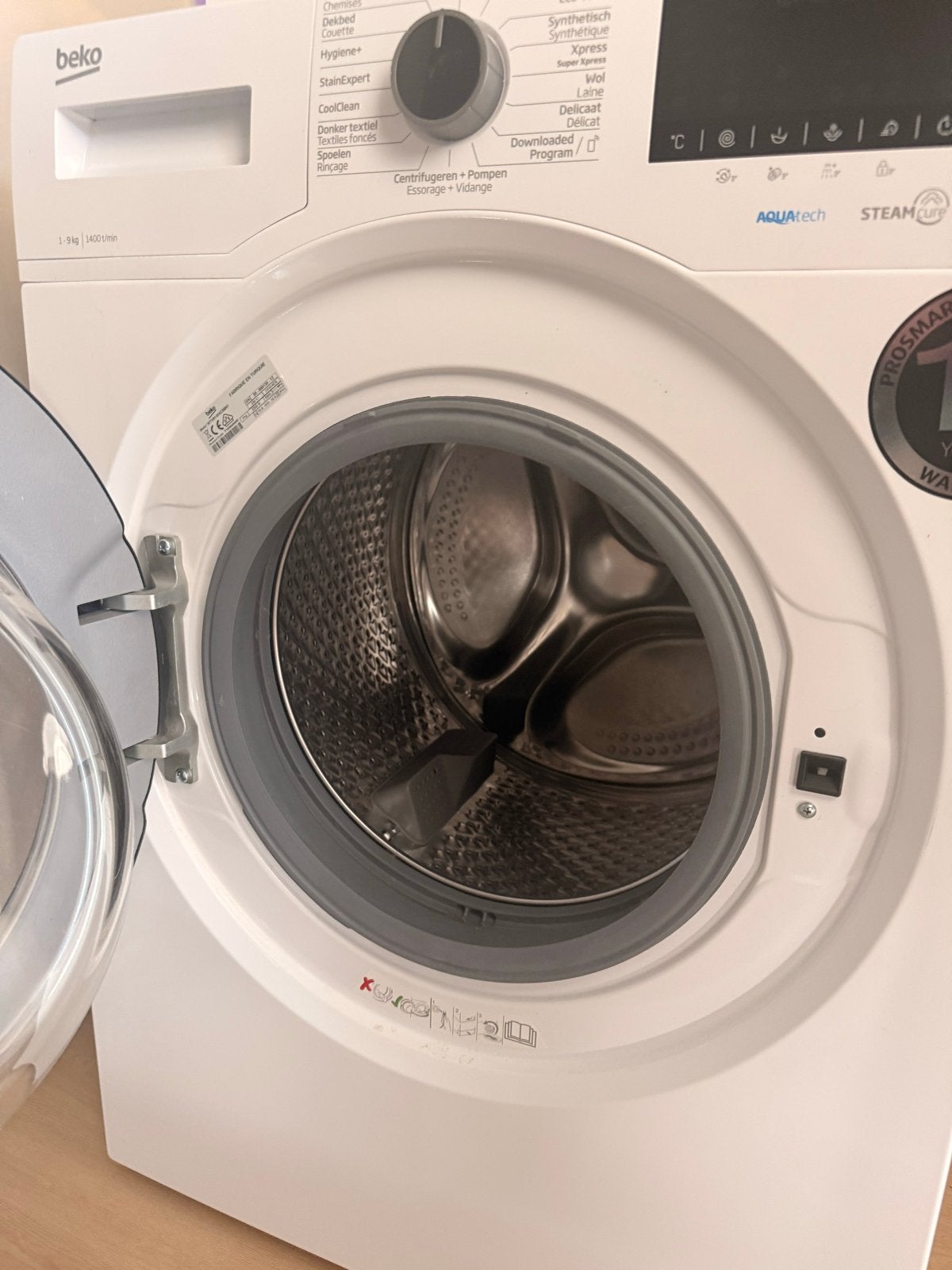 Beko Wasmachine, Ophalen, 1200 tot 1600 toeren, Gebruikt, 8 tot 10 kg