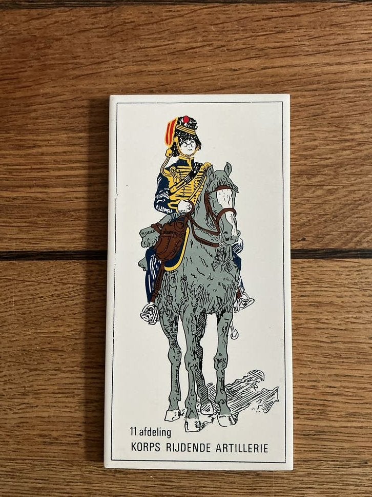 tegel 11 Korps Rijdende Artillerie gele rijders arnhem, Ophalen of Verzenden, Gebruikt