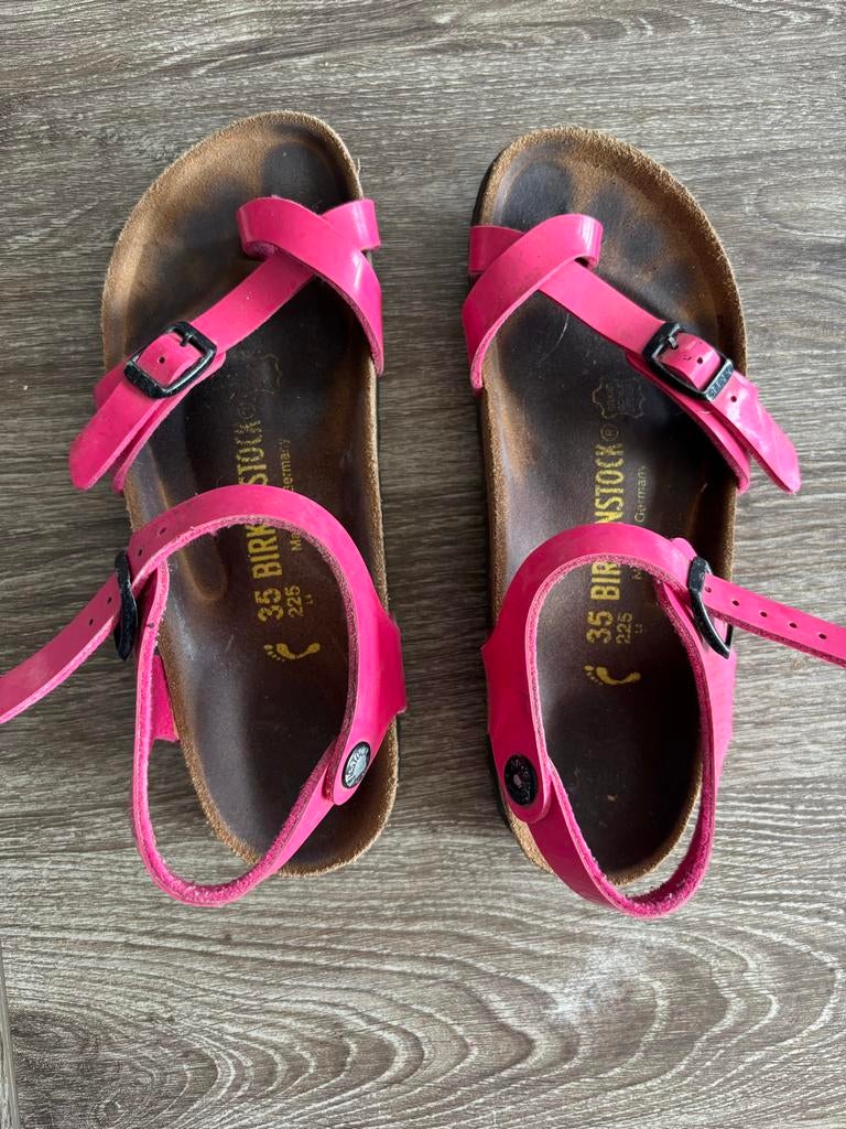 Roze Birkenstock sandalen maat 35, Roze, Gedragen, Sandalen of Muiltjes, Ophalen of Verzenden
