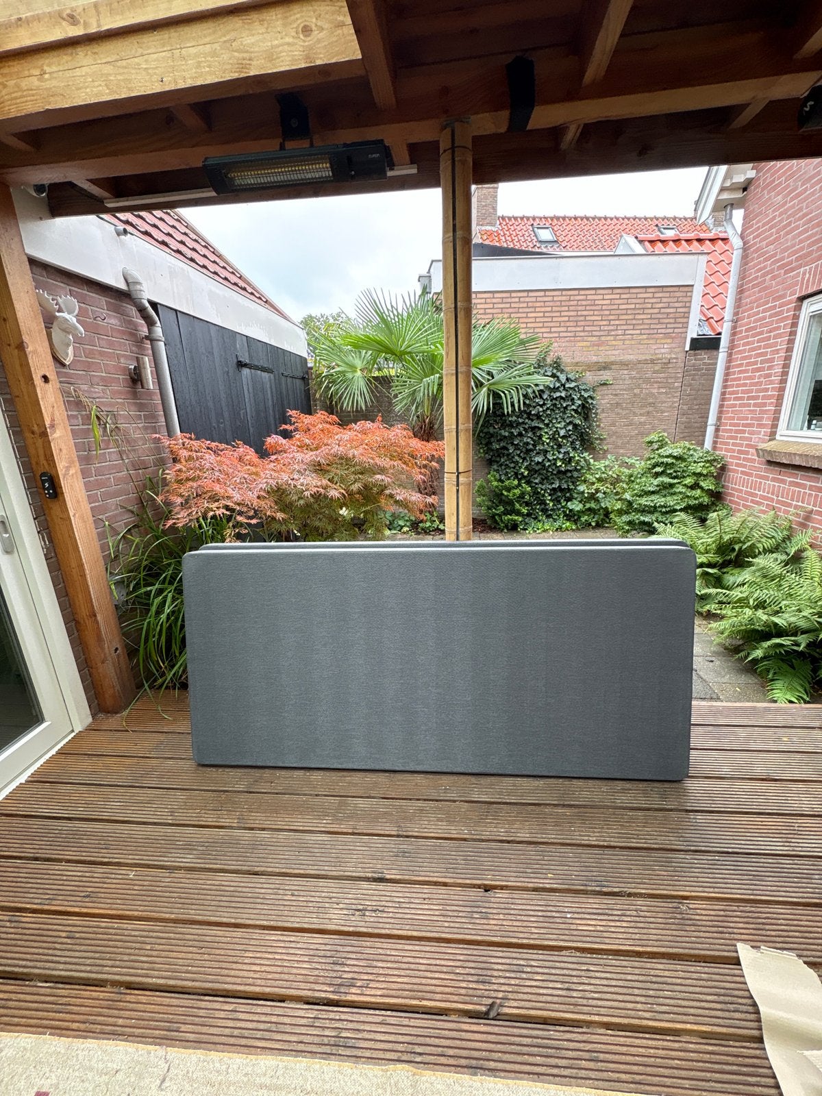 Twee gestoffeerde lattenbodems 90x200, Ophalen, Tweepersoons, 140 cm, Zo goed als nieuw