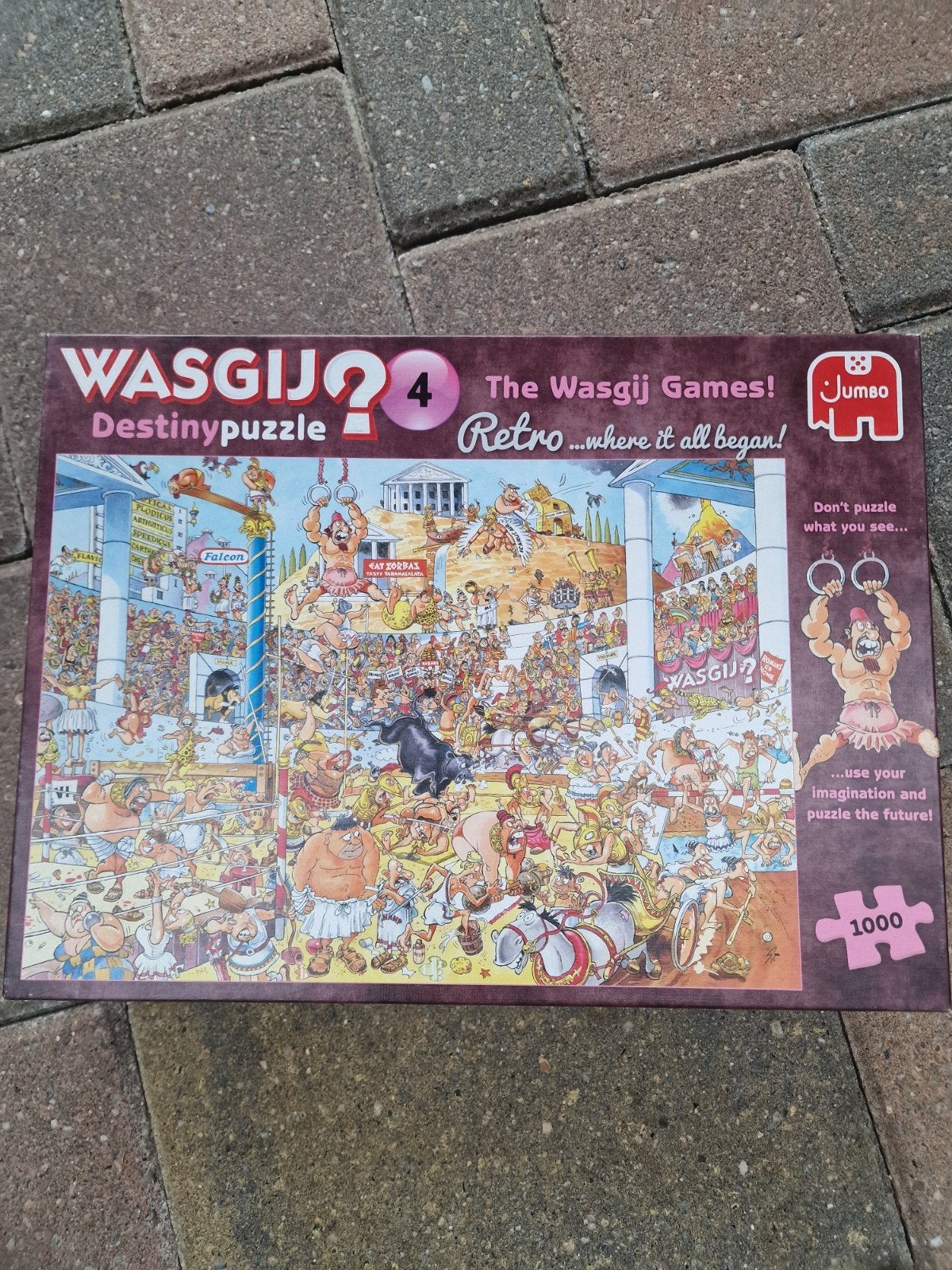 Wasgij Destiny 4: The Wasgij Games! 1000 stukjes, Ophalen of Verzenden, 500 t/m 1500 stukjes, Zo goed als nieuw, Legpuzzel