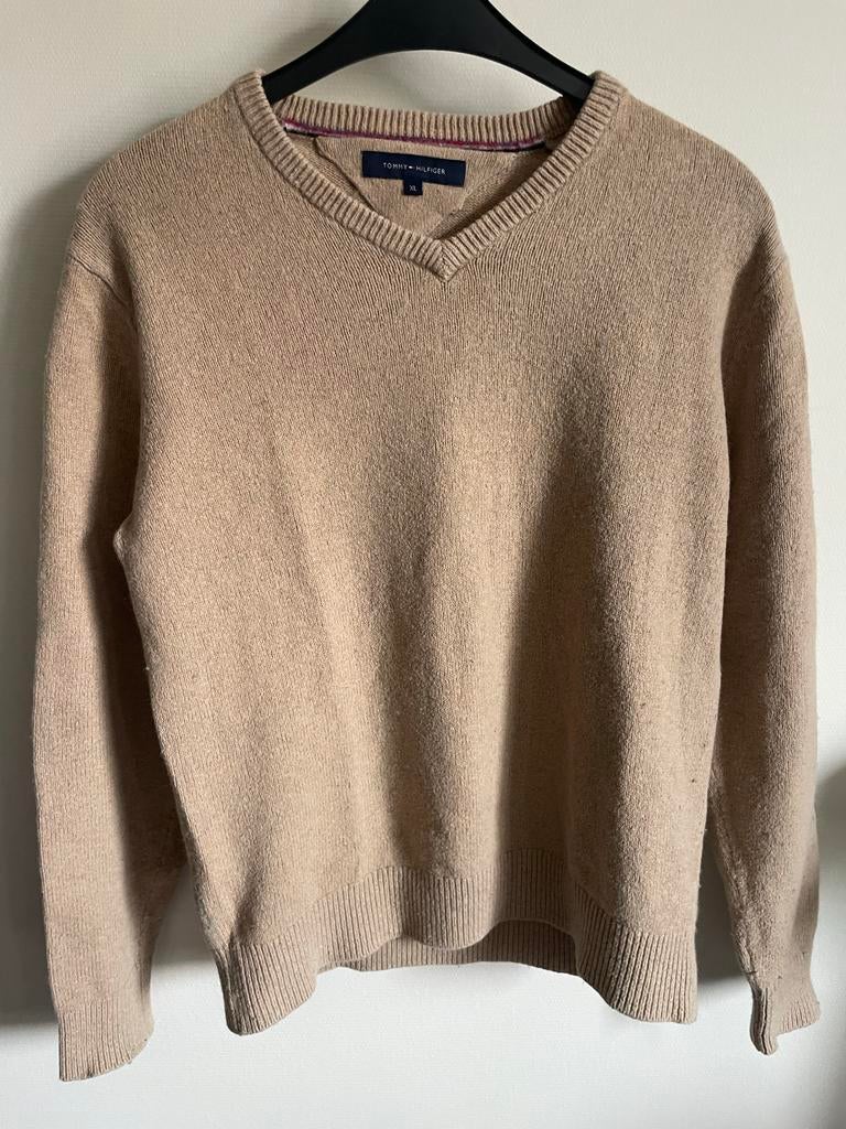 Tommy Hilfiger trui XL beige zandkleur in zeer goede staat, Ophalen of Verzenden, Zo goed als nieuw, Maat 56/58 (XL), Beige