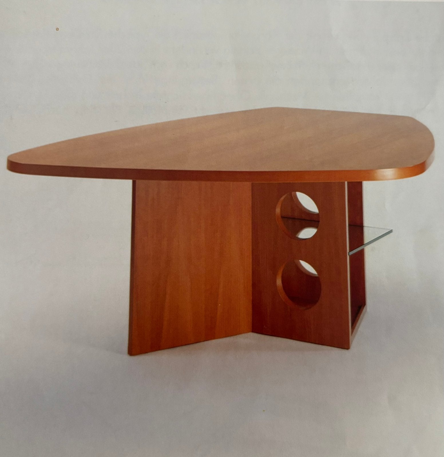 Unieke Jean Prouvé kersenhouten eettafel Tecta M21, Ophalen, Gebruikt, 150 tot 200 cm, Vijf personen of meer