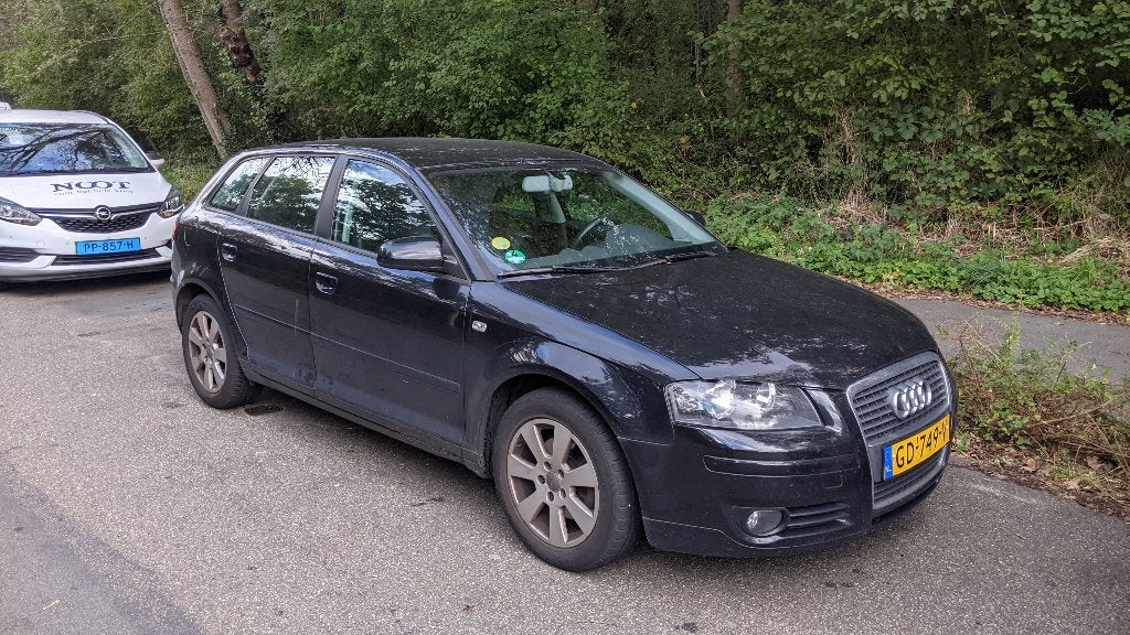 Audi A3 1.8 Tfsi Sportback 118KW DSG 2007 met motorschade, Auto's, Audi, 160 pk, Zwart, Particulier, 5 stoelen