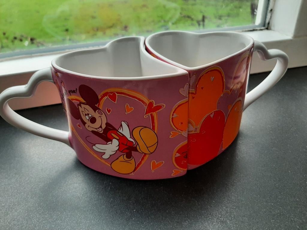 Disneyland minnie en mickey mouse matching mokken, Ophalen of Verzenden