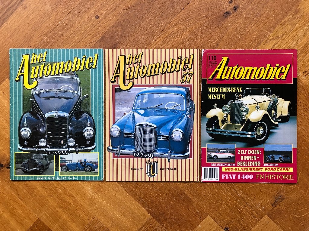 3 x Automobiel Klassiek met Mercedes-Benz artikelen, Verzenden, Zo goed als nieuw, Mercedes, Automobiel Klassiek