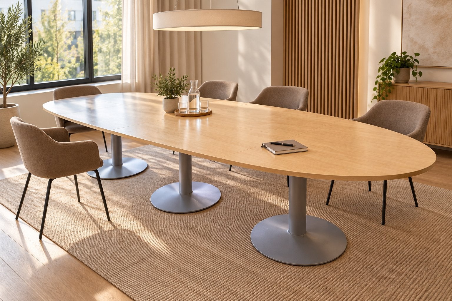 ovale tafel, Huis en Inrichting, Ophalen, Gebruikt, 100 tot 150 cm, 200 cm of meer