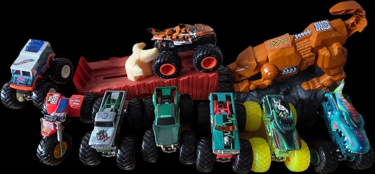 Hot Wheels Monster Trucks en speelset, Kinderen en Baby's, Ophalen of Verzenden, Gebruikt