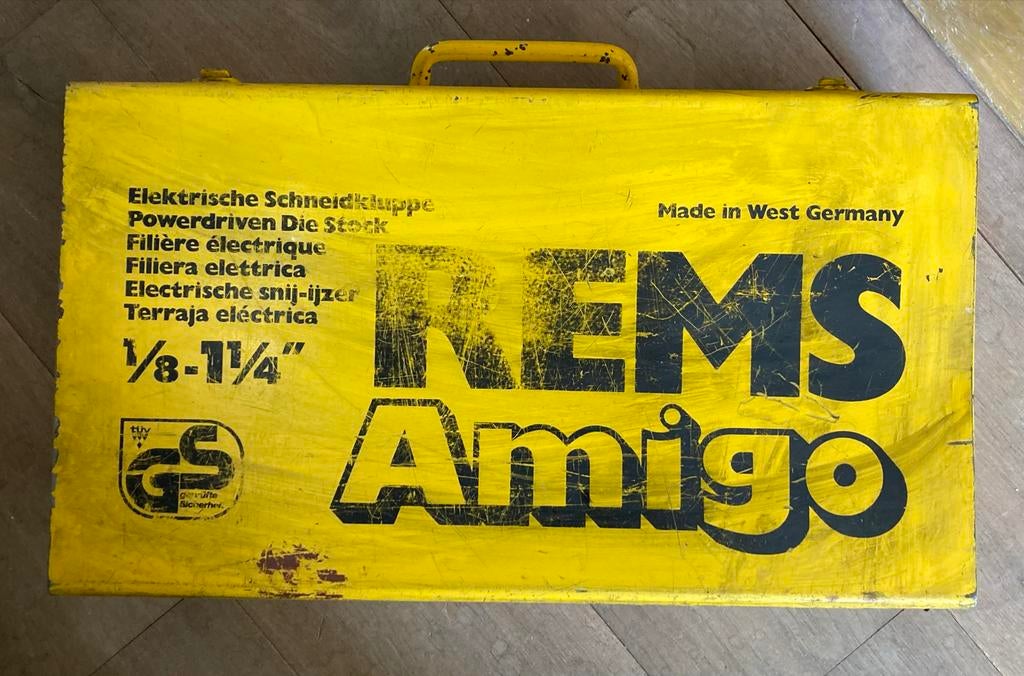 Rems Amigo elektrische draadsnijder 1/2" t/m 1 1/4" inch, Ophalen of Verzenden, Zo goed als nieuw