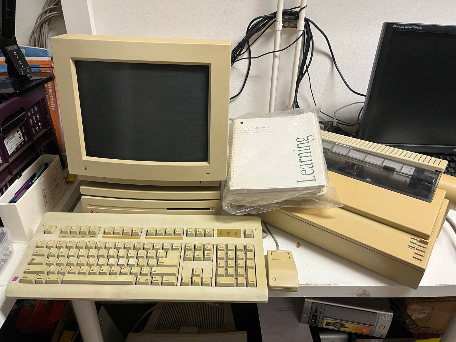 Apple Macintosh LC II set met printer en documentatie, Computers en Software, Ophalen, Apple, //, /