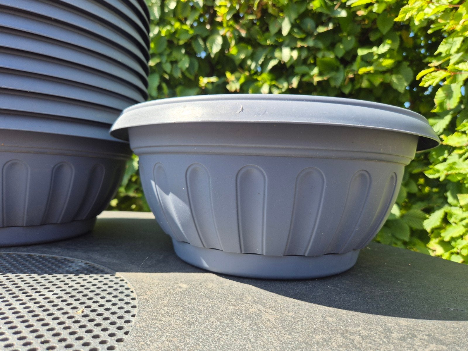 Plantschaal, bloembak 30cm lavendelblauw, Tuin en Terras, Ophalen, Minder dan 25 cm, Minder dan 40 cm