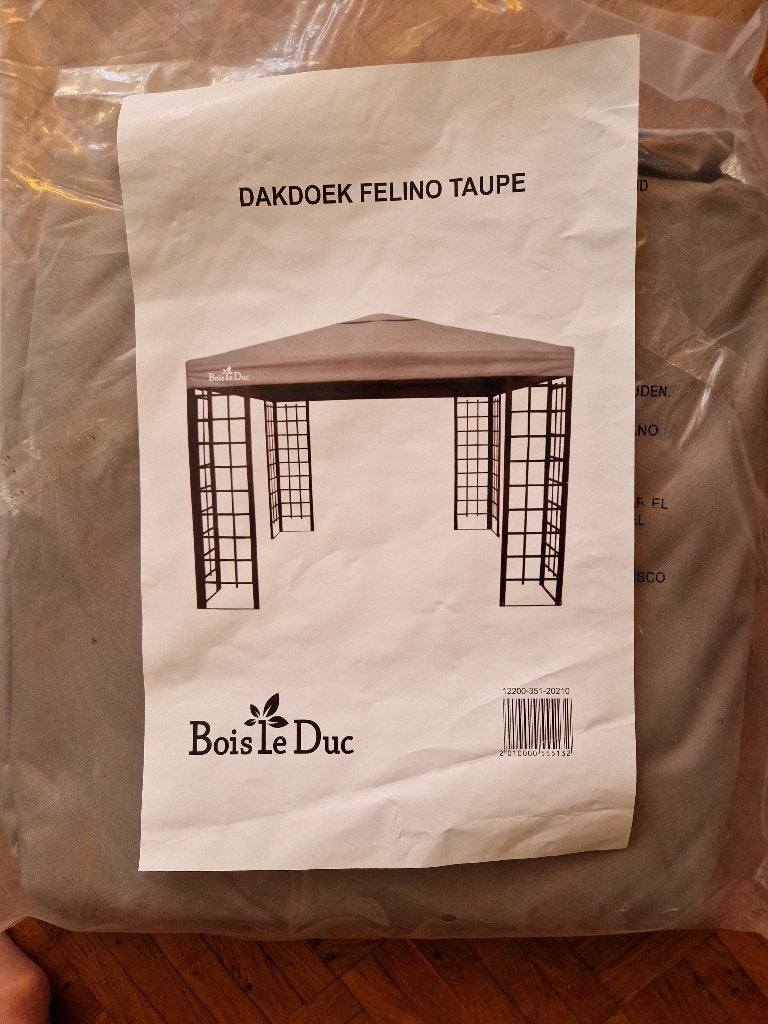 Dakdoek Felino voor paviljoen, Tuin en Terras, Partytenten, Ophalen, Minder dan 4 meter, Nieuw, Minder dan 5 meter