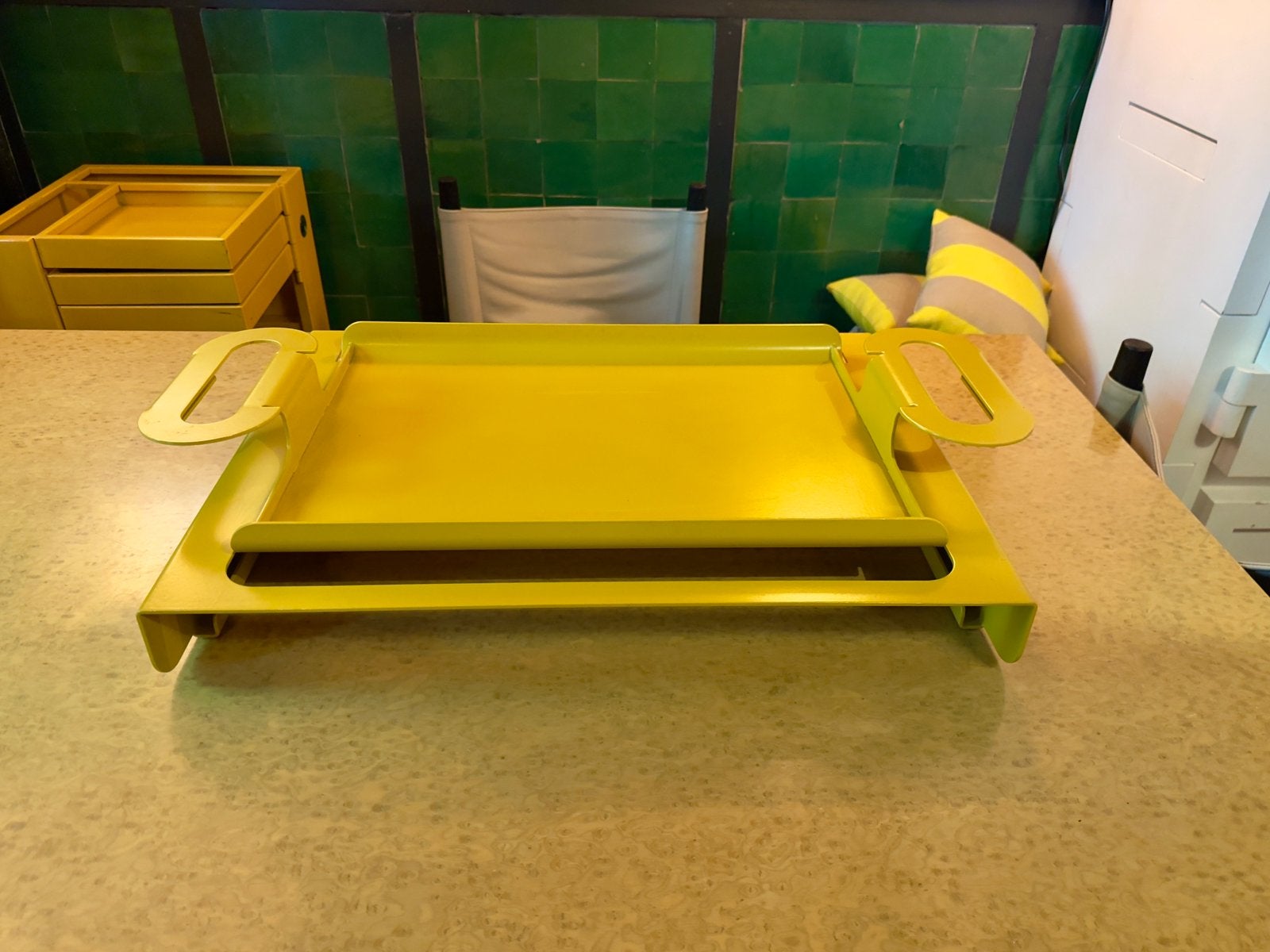 Xl stalen dienblad design Roderick Vos, Ophalen of Verzenden, Zo goed als nieuw, /, /