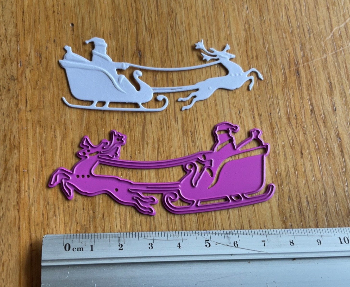 Snijmal arreslee met rendier ervoor van Joy K158, Hobby en Vrije tijd, Ophalen of Verzenden, Zo goed als nieuw, Kerst, Pons of Mal