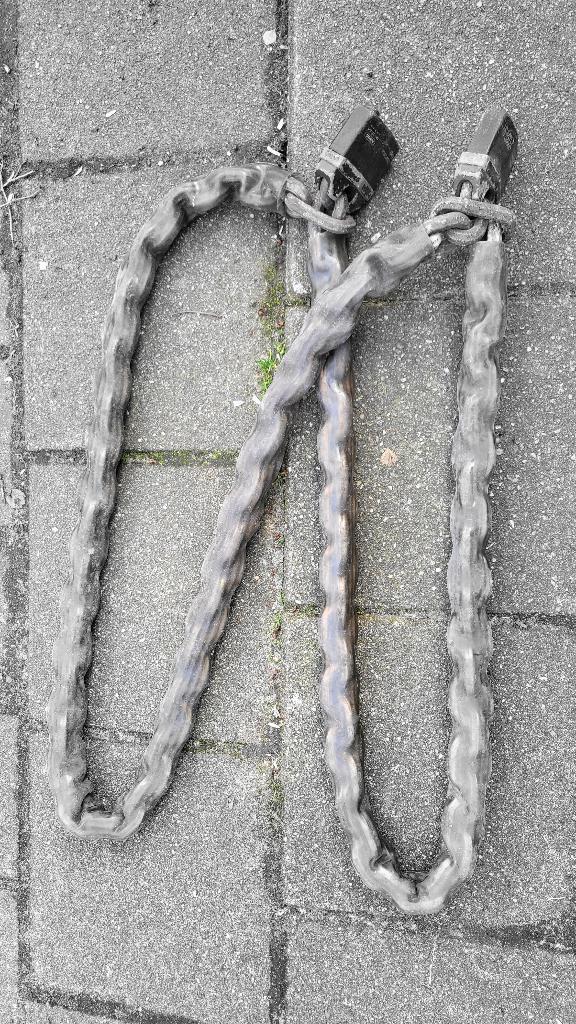 ABUS Granit Powee Chain kettingslot, Ophalen, Gebruikt