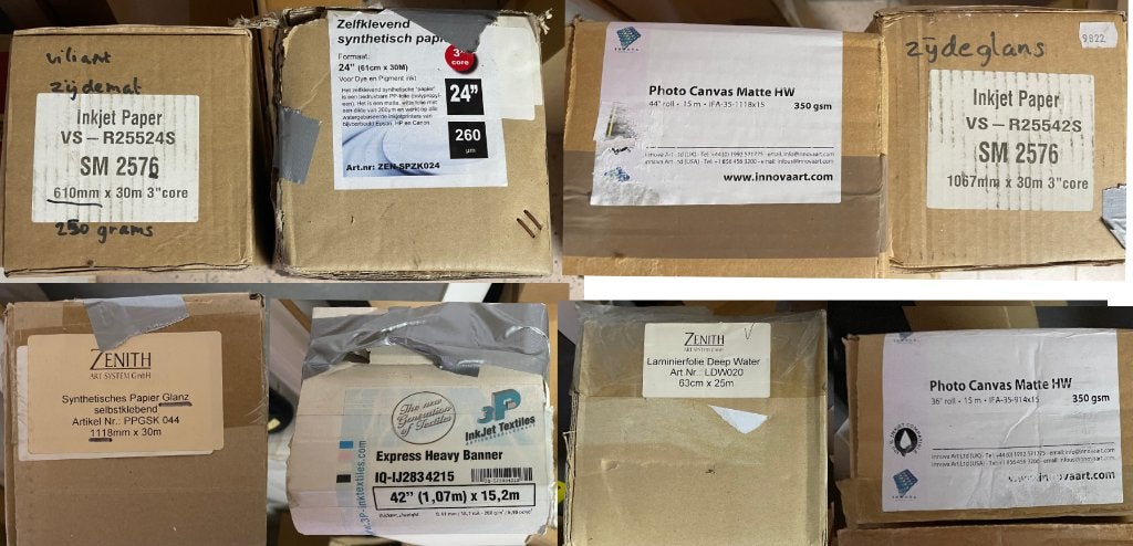 8 Rollen Inkjet, Photo, Canvas, Lamineerpapier, Ophalen, Fotoprinter, Kleur printen, Inkjetprinter