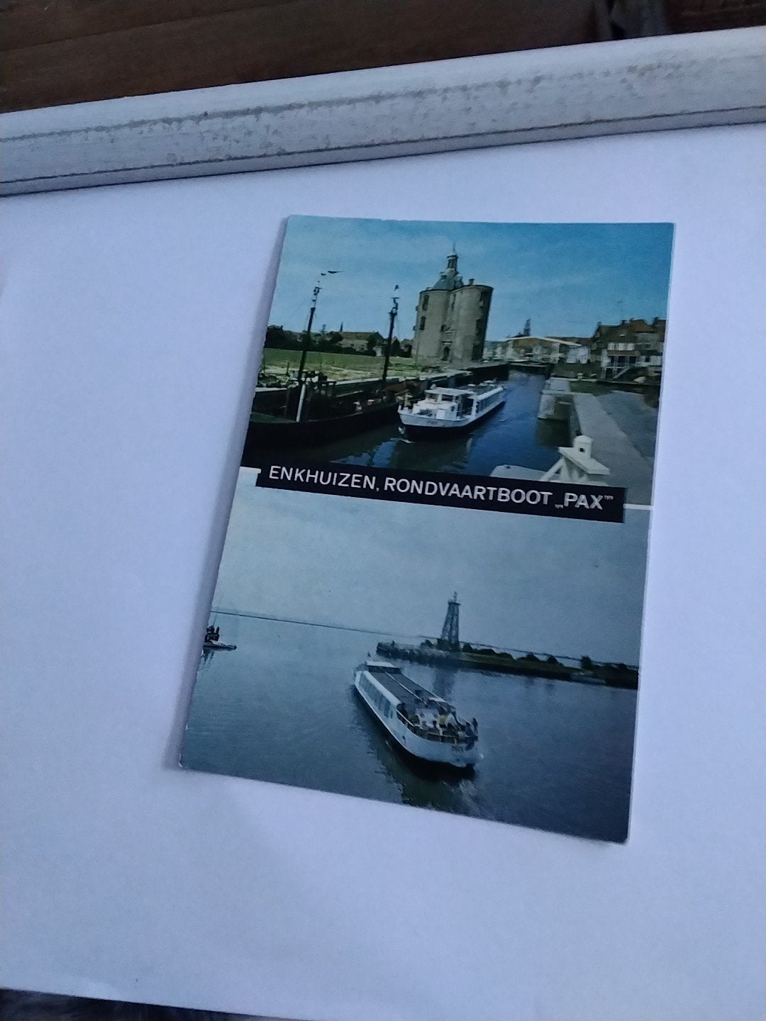 Oude ansichtkaart Enkhuizen, Rondvaartboot Pax, Ophalen of Verzenden, 1960 tot 1980, Gelopen, Noord-Holland