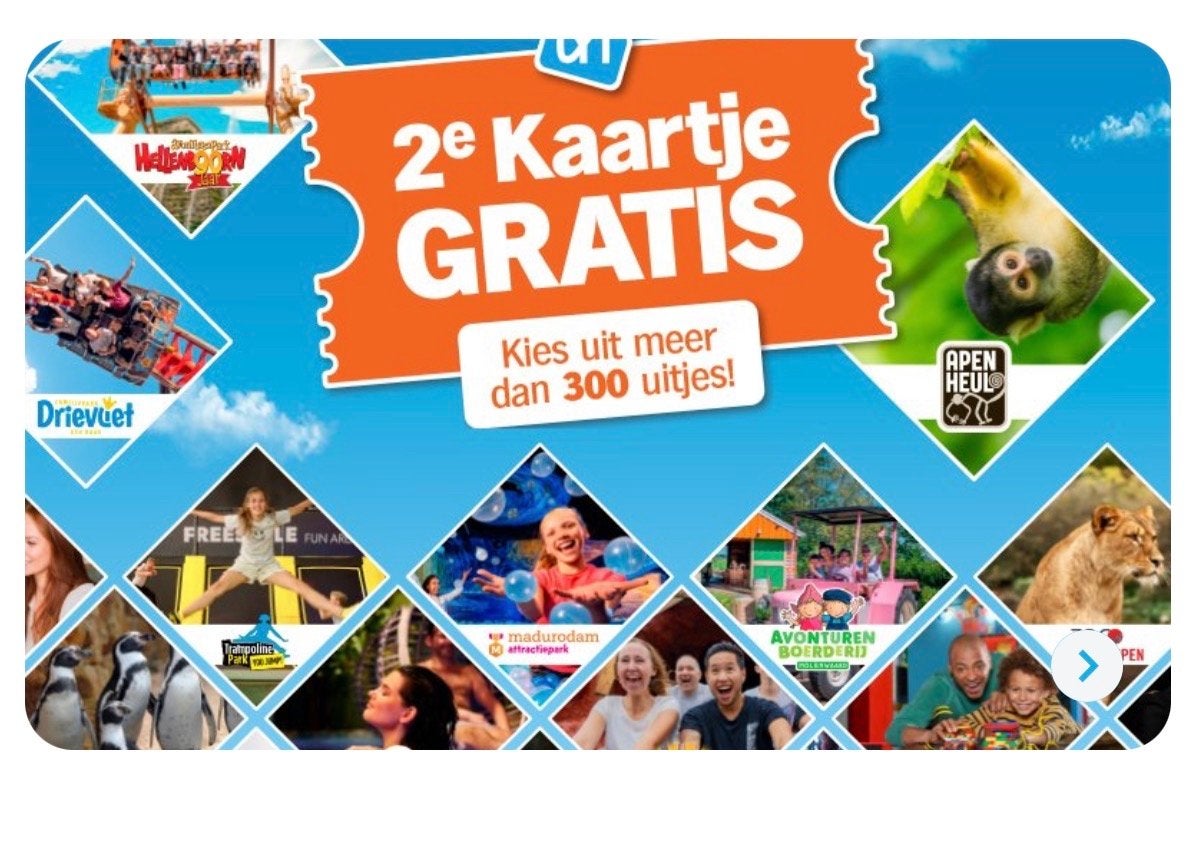 Volle AH spaarkaart 2e kaartje gratis ruim 300 uitjes!, Albert Heijn, Ophalen