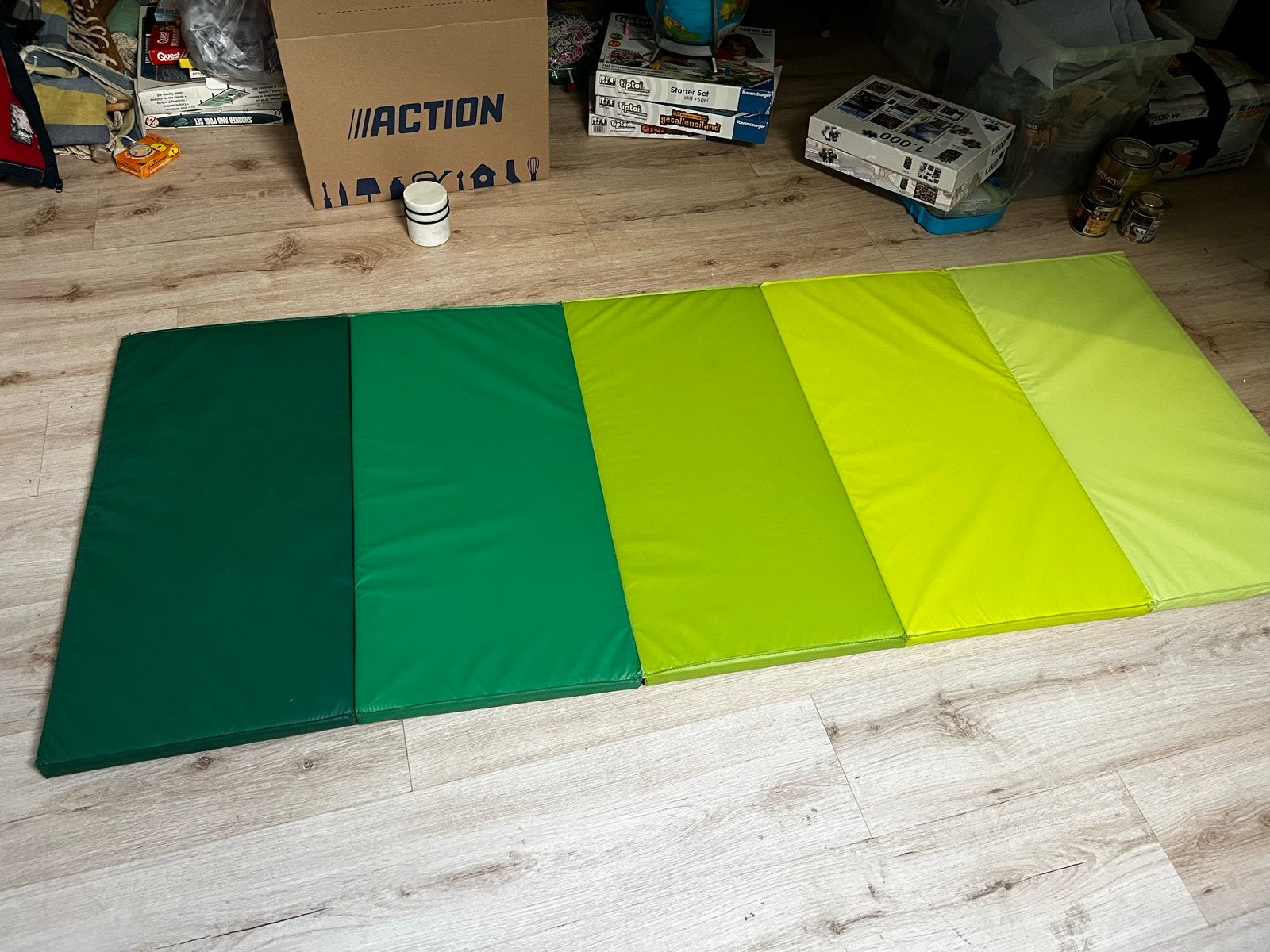 Leuke gymnastiekmat voor turnen en trucjes, Ophalen, Gebruikt