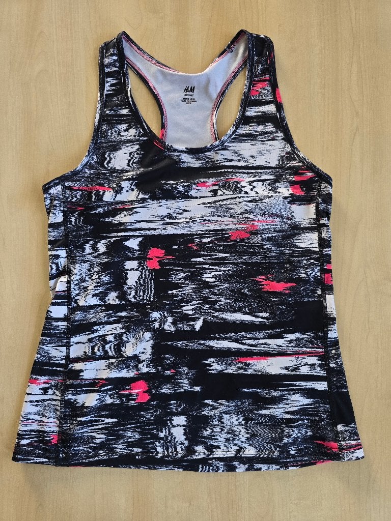 H&M Sport fitness sport aerobic tanktop - M, Maat 38/40 (M), H&M, Verzenden, Zwart