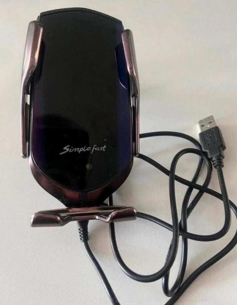 Simplefast Draadloze Oplader en Telefoonhouder voor Auto, Ophalen of Verzenden, Zo goed als nieuw, Auto