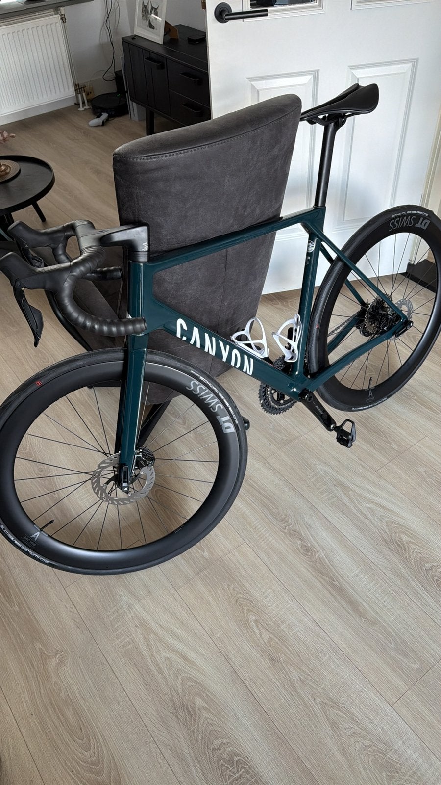 Canyon Ultimate L CF 7 Di2 Aero Kleur Teal, Carbon, Heren, Nieuw, Meer dan 20 versnellingen