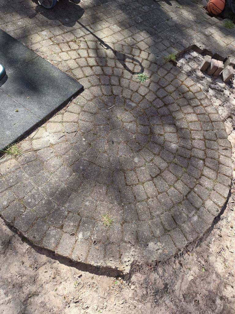Gratis cirkel 205cm, Tuin en Terras, Tegels en Klinkers, Ophalen of Verzenden, Gebruikt, Beton, Klinkers