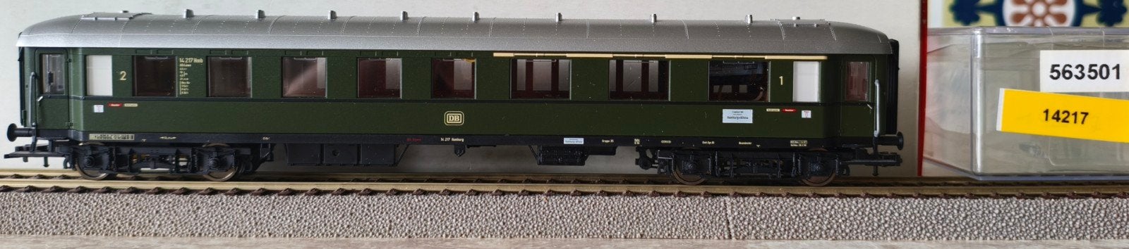 Fleischmann H0 DB Groene Personenwagon 2e Klasse, Hobby en Vrije tijd, Ophalen of Verzenden, Fleischmann, Gelijkstroom of Wisselstroom